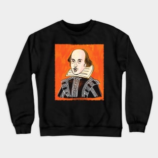 Orange Shakespeare Crewneck Sweatshirt